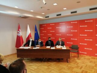 Podpisanie umowy dotyczącej projektu „Budowy linii kolejowej Zegrze-Przasnysz”