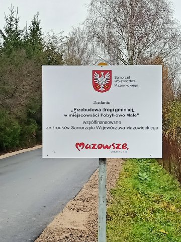 Przebudowa drogi gminnej w miejscowości Pobyłkowo Małe